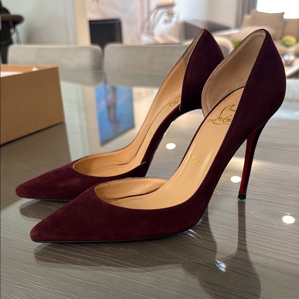 Christian Louboutin Burgundy Iriza Heal